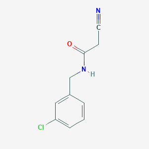 N-[(3-chlorophenyl)methyl]-2-cyanoacetamide