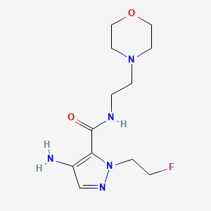 4-Amino-1-(2-fluoroethyl)-N-(2-morpholin-4-ylethyl)-1H-pyrazole-5-carboxamide