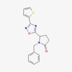 1-Benzyl-5-[3-(2-thienyl)-1,2,4-oxadiazol-5-yl]pyrrolidin-2-one
