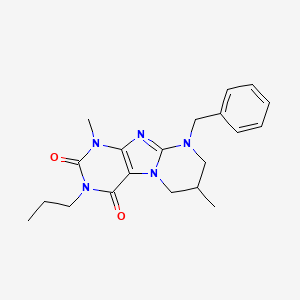 9-benzyl-1,7-dimethyl-3-propyl-6,7,8,9-tetrahydropyrimido[2,1-f]purine-2,4(1H,3H)-dione