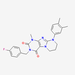 9-(3,4-dimethylphenyl)-3-[(4-fluorophenyl)methyl]-1-methyl-7,8-dihydro-6H-purino[7,8-a]pyrimidine-2,4-dione