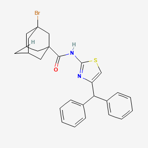 N-(4-benzhydryl-1,3-thiazol-2-yl)-3-bromoadamantane-1-carboxamide