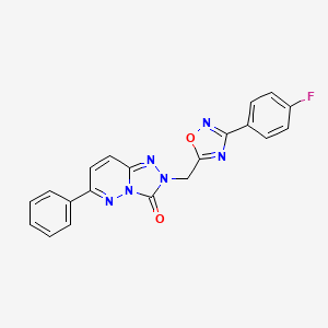 B2695558 2-((3-(4-fluorophenyl)-1,2,4-oxadiazol-5-yl)methyl)-6-phenyl-[1,2,4]triazolo[4,3-b]pyridazin-3(2H)-one CAS No. 1251576-84-7
