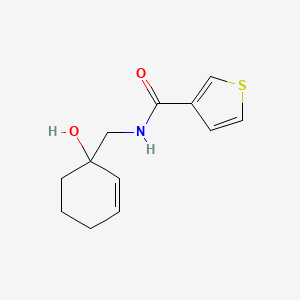 molecular formula C12H15NO2S B2695563 N-[(1-hydroxycyclohex-2-en-1-yl)methyl]thiophene-3-carboxamide CAS No. 2097935-98-1