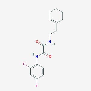 molecular formula C16H18F2N2O2 B2695606 N1-(2-(cyclohex-1-en-1-yl)ethyl)-N2-(2,4-difluorophenyl)oxalamide CAS No. 898356-86-0