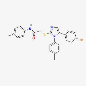2-((5-(4-bromophenyl)-1-(p-tolyl)-1H-imidazol-2-yl)thio)-N-(p-tolyl)acetamide