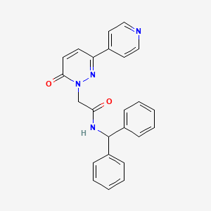 N-benzhydryl-2-(6-oxo-3-(pyridin-4-yl)pyridazin-1(6H)-yl)acetamide