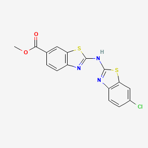 Methyl 2-[(6-chloro-1,3-benzothiazol-2-yl)amino]-1,3-benzothiazole-6-carboxylate