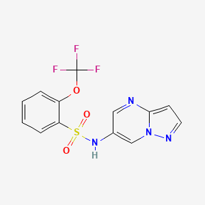 N-(pyrazolo[1,5-a]pyrimidin-6-yl)-2-(trifluoromethoxy)benzenesulfonamide