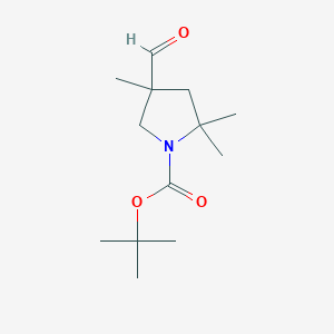Tert-butyl 4-formyl-2,2,4-trimethylpyrrolidine-1-carboxylate