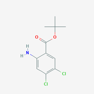 molecular formula C11H13Cl2NO2 B2695744 Tert-butyl 2-amino-4,5-dichlorobenzoate CAS No. 2248339-35-5