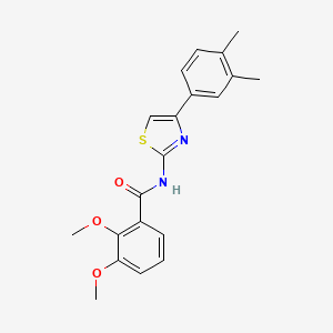 molecular formula C20H20N2O3S B2695783 N-[4-(3,4-dimethylphenyl)-1,3-thiazol-2-yl]-2,3-dimethoxybenzamide CAS No. 922660-94-4