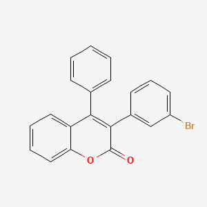 molecular formula C21H13BrO2 B2695803 3-(3-Bromophenyl)-4-phenylchromen-2-one CAS No. 720674-83-9