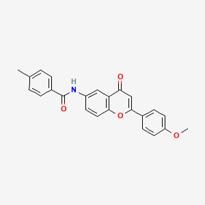 molecular formula C24H19NO4 B2695813 N-[2-(4-methoxyphenyl)-4-oxo-4H-chromen-6-yl]-4-methylbenzamide CAS No. 923132-18-7