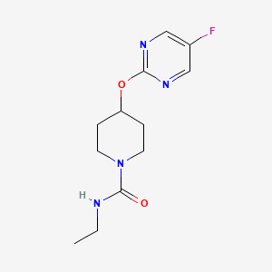 molecular formula C12H17FN4O2 B2695862 N-ethyl-4-[(5-fluoropyrimidin-2-yl)oxy]piperidine-1-carboxamide CAS No. 2380180-80-1