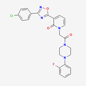 3-[3-(4-chlorophenyl)-1,2,4-oxadiazol-5-yl]-1-{2-[4-(2-fluorophenyl)piperazin-1-yl]-2-oxoethyl}pyridin-2(1H)-one