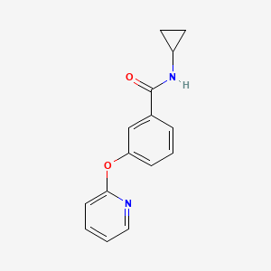 molecular formula C15H14N2O2 B2695936 N-cyclopropyl-3-(pyridin-2-yloxy)benzamide CAS No. 1797183-00-6