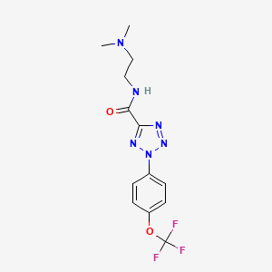 N-(2-(dimethylamino)ethyl)-2-(4-(trifluoromethoxy)phenyl)-2H-tetrazole-5-carboxamide