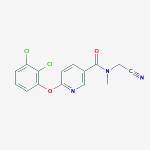 N-(Cyanomethyl)-6-(2,3-dichlorophenoxy)-N-methylpyridine-3-carboxamide