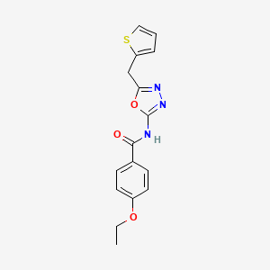 4-ethoxy-N-(5-(thiophen-2-ylmethyl)-1,3,4-oxadiazol-2-yl)benzamide