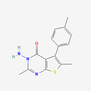 3-amino-2,6-dimethyl-5-(4-methylphenyl)thieno[2,3-d]pyrimidin-4(3H)-one