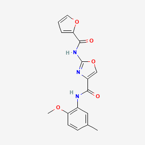 2-(furan-2-carboxamido)-N-(2-methoxy-5-methylphenyl)oxazole-4-carboxamide