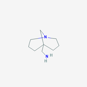 molecular formula C9H18N2 B2695987 {1-azabicyclo[3.3.1]nonan-5-yl}methanamine CAS No. 148672-79-1