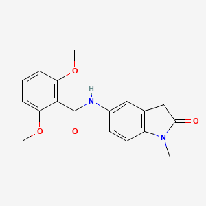 2,6-dimethoxy-N-(1-methyl-2-oxoindolin-5-yl)benzamide
