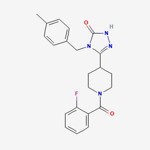 5-[1-(2-fluorobenzoyl)piperidin-4-yl]-4-(4-methylbenzyl)-2,4-dihydro-3H-1,2,4-triazol-3-one