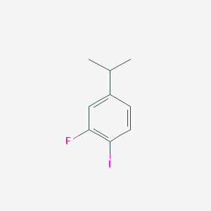 molecular formula C9H10FI B2696017 2-fluoro-1-iodo-4-(propan-2-yl)benzene CAS No. 1369808-50-3
