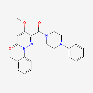 5-methoxy-6-(4-phenylpiperazine-1-carbonyl)-2-(o-tolyl)pyridazin-3(2H)-one