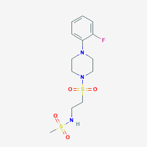N-[2-[4-(2-fluorophenyl)piperazin-1-yl]sulfonylethyl]methanesulfonamide
