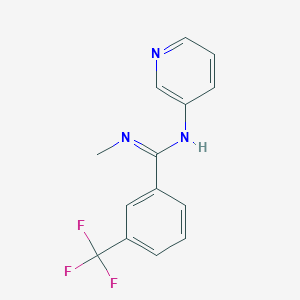 N'-methyl-N-(3-pyridinyl)-3-(trifluoromethyl)benzenecarboximidamide