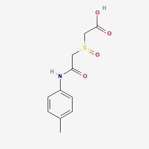 2-[2-(4-Methylanilino)-2-oxoethyl]sulfinylacetic acid