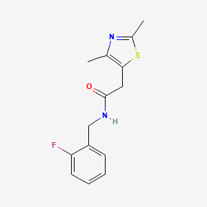 2-(2,4-dimethylthiazol-5-yl)-N-(2-fluorobenzyl)acetamide