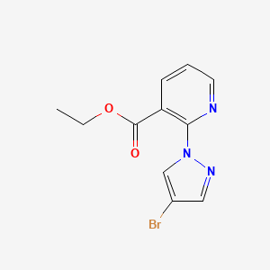 ethyl 2-(4-bromo-1H-pyrazol-1-yl)pyridine-3-carboxylate
