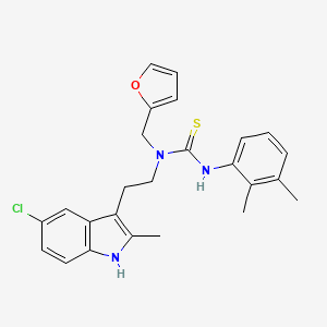 1-(2-(5-chloro-2-methyl-1H-indol-3-yl)ethyl)-3-(2,3-dimethylphenyl)-1-(furan-2-ylmethyl)thiourea