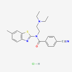 4-cyano-N-(2-(diethylamino)ethyl)-N-(6-methylbenzo[d]thiazol-2-yl)benzamide hydrochloride