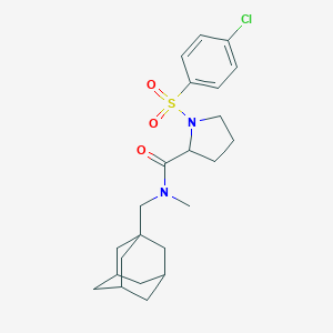 molecular formula C23H31ClN2O3S B269611 N-[(ADAMANTAN-1-YL)METHYL]-1-(4-CHLOROBENZENESULFONYL)-N-METHYLPYRROLIDINE-2-CARBOXAMIDE 
