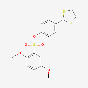 4-(1,3-Dithiolan-2-yl)phenyl 2,5-dimethoxybenzenesulfonate