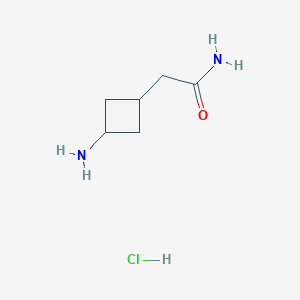 2-(3-Aminocyclobutyl)acetamide hydrochloride