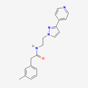 N-(2-(3-(pyridin-4-yl)-1H-pyrazol-1-yl)ethyl)-2-(m-tolyl)acetamide