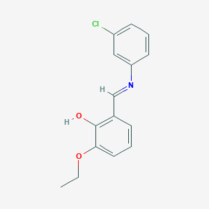 2-{(E)-[(3-chlorophenyl)imino]methyl}-6-ethoxyphenol