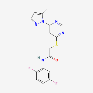 N-(2,5-difluorophenyl)-2-((6-(5-methyl-1H-pyrazol-1-yl)pyrimidin-4-yl)thio)acetamide