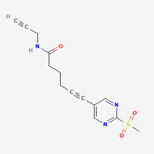 6-(2-(Methylsulfonyl)pyrimidin-5-yl)-N-(prop-2-yn-1-yl)hex-5-ynamide