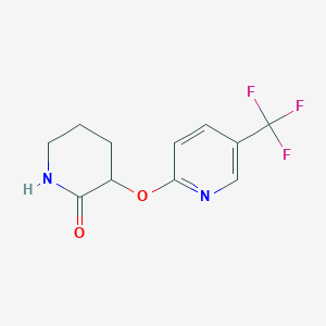 3-{[5-(Trifluoromethyl)pyridin-2-yl]oxy}piperidin-2-one