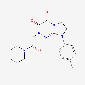 2-(2-oxo-2-(piperidin-1-yl)ethyl)-8-(p-tolyl)-7,8-dihydroimidazo[2,1-c][1,2,4]triazine-3,4(2H,6H)-dione