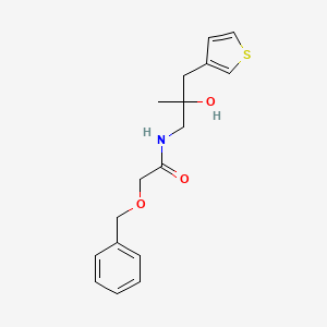 2-(benzyloxy)-N-{2-hydroxy-2-[(thiophen-3-yl)methyl]propyl}acetamide