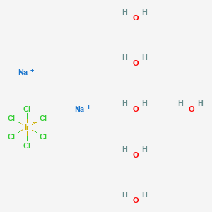 molecular formula Cl6H12IrNa2O6 B026962 Sodium hexachloroiridate(IV) hexahydrate CAS No. 19567-78-3