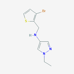 N-[(3-bromothiophen-2-yl)methyl]-1-ethyl-1H-pyrazol-4-amine
